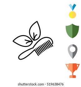 hairbrush vector isolated