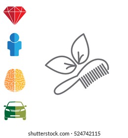hairbrush vector isolated