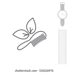 hairbrush vector isolated