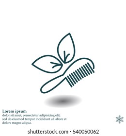 hairbrush vector isolated