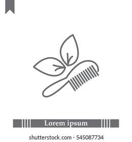 hairbrush vector isolated