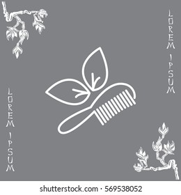 hairbrush vector isolated