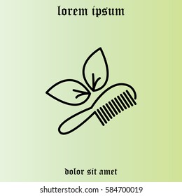 hairbrush vector isolated
