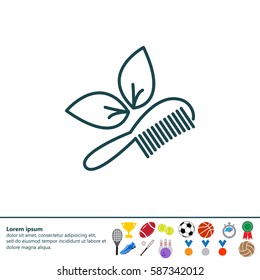 hairbrush vector isolated