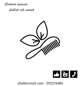 hairbrush vector isolated