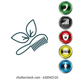 hairbrush vector isolated