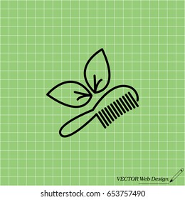 hairbrush vector isolated