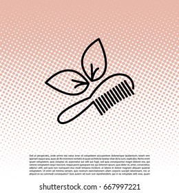 hairbrush vector isolated
