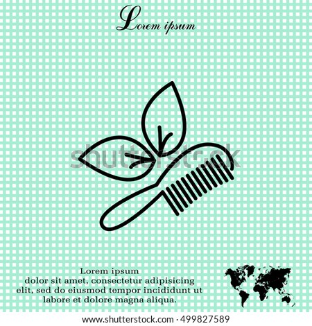 hairbrush vector isolated