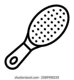 Hairbrush Vector Line Icon Design For Personal And Commercial Use