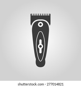 The hairclipper icon. Shaver symbol. Flat Vector illustration