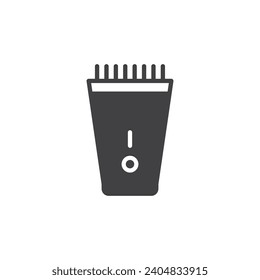hairclipper icon. sign for mobile concept and web design. outline vector icon. symbol, logo illustration. vector graphics.