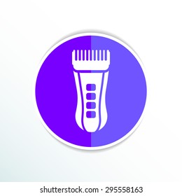 Hairclipper illustration accessory appliance barber beauty icon.