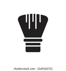 Haircut Brush Filled Icon Vector Illustration