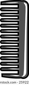 haircut comb element vector cartoon illustration