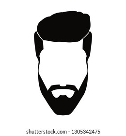 haircut glyph icon, modern concept, editable content, simple style
