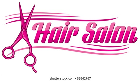 haircut or hair salon symbol