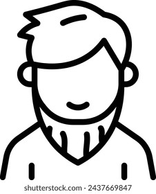 Icono de corte de pelo. icono de corte de pelo del cliente