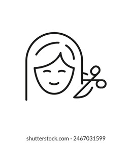 Haircut icon. Simple haircut icon for social media, app, and web design. Vector illustration.