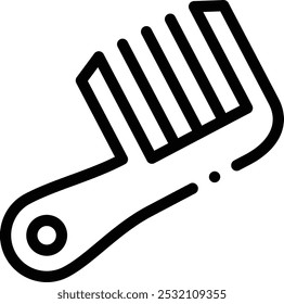 haircut icon. Thin Linear Style Design Isolated On White Background