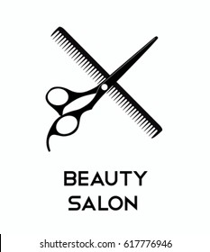 Haircut icons with scissors for you design. Vector