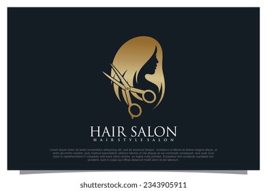 Haircut logo design element vector for your business