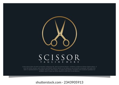 Haircut logo design element vector for your business