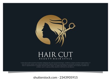 Haircut logo design element vector for your business