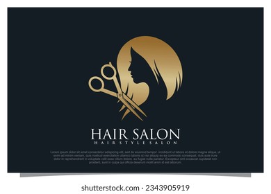 Haircut logo design element vector for your business