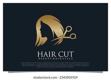 Haircut logo design element vector for your business