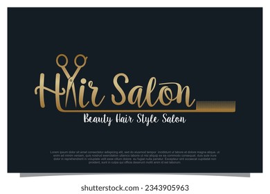 vector de diseño del logotipo de Haircut para su negocio