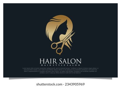 Haircut logo design element vector for your business
