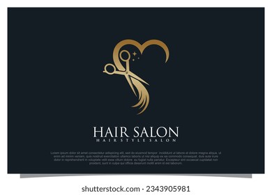 Haircut logo design element vector for your business