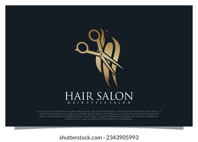 Haircut logo design element vector for your business