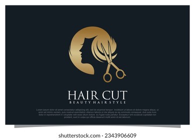 Haircut logo design element vector for your business