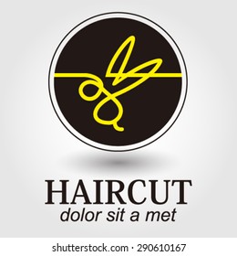 Haircut logo element innovative and creative inspiration for business company.