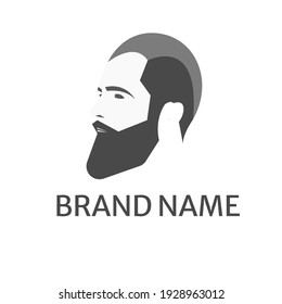 Haircut logo icon silhuette man