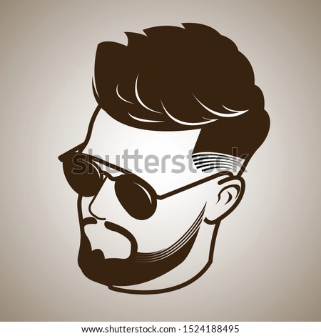 Haircut model vector for gent