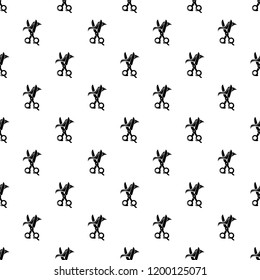 Haircut pattern vector seamless repeating for any web design