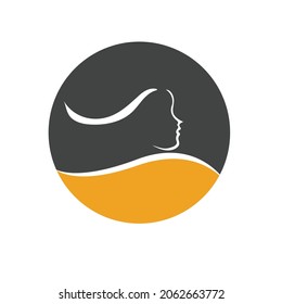 haircut salon logo vector illustration design