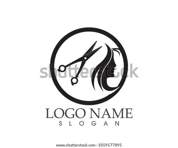 Haircut Style Logo Design Template Stock Vector Royalty