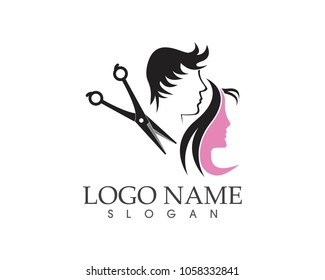 Haircut style logo design vector illustration