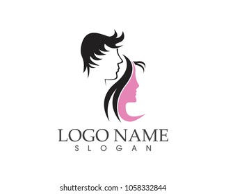 Haircut style logo design vector illustration