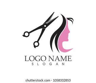 Haircut style logo design vector illustration