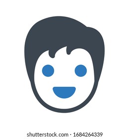 haircut vector glyph color icon 