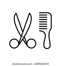 hairdress outline vector icon hairdress stock vector icon for web, mobile app and ui design