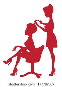 At Hairdresser