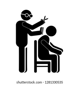 Hairdresser, barber icon