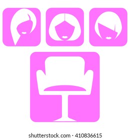 HAIRDRESSER, a beauty salon, an icon