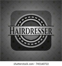 Hairdresser black emblem